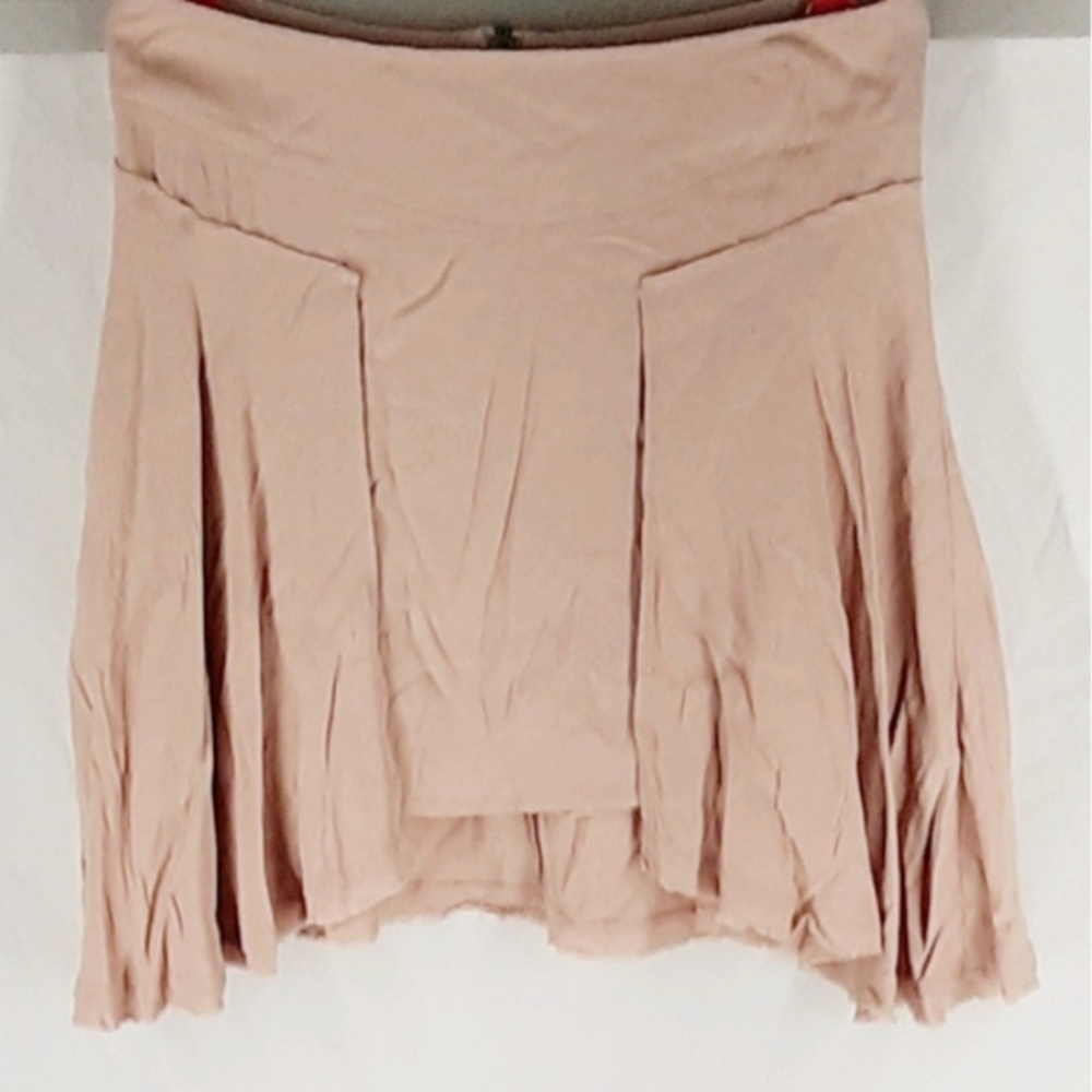 Free People Skirt Mini Asymmetric Hi-Low Sz 0 - Picture 2 of 3